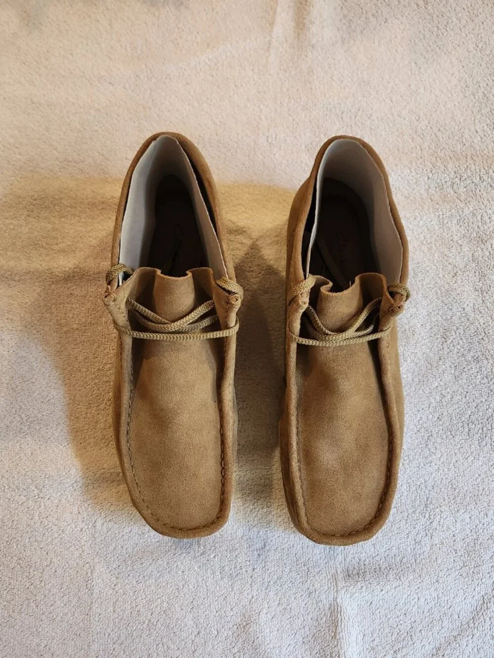 Clarks Wallaston Suede Boot Dark Sand Men's 12 Wide